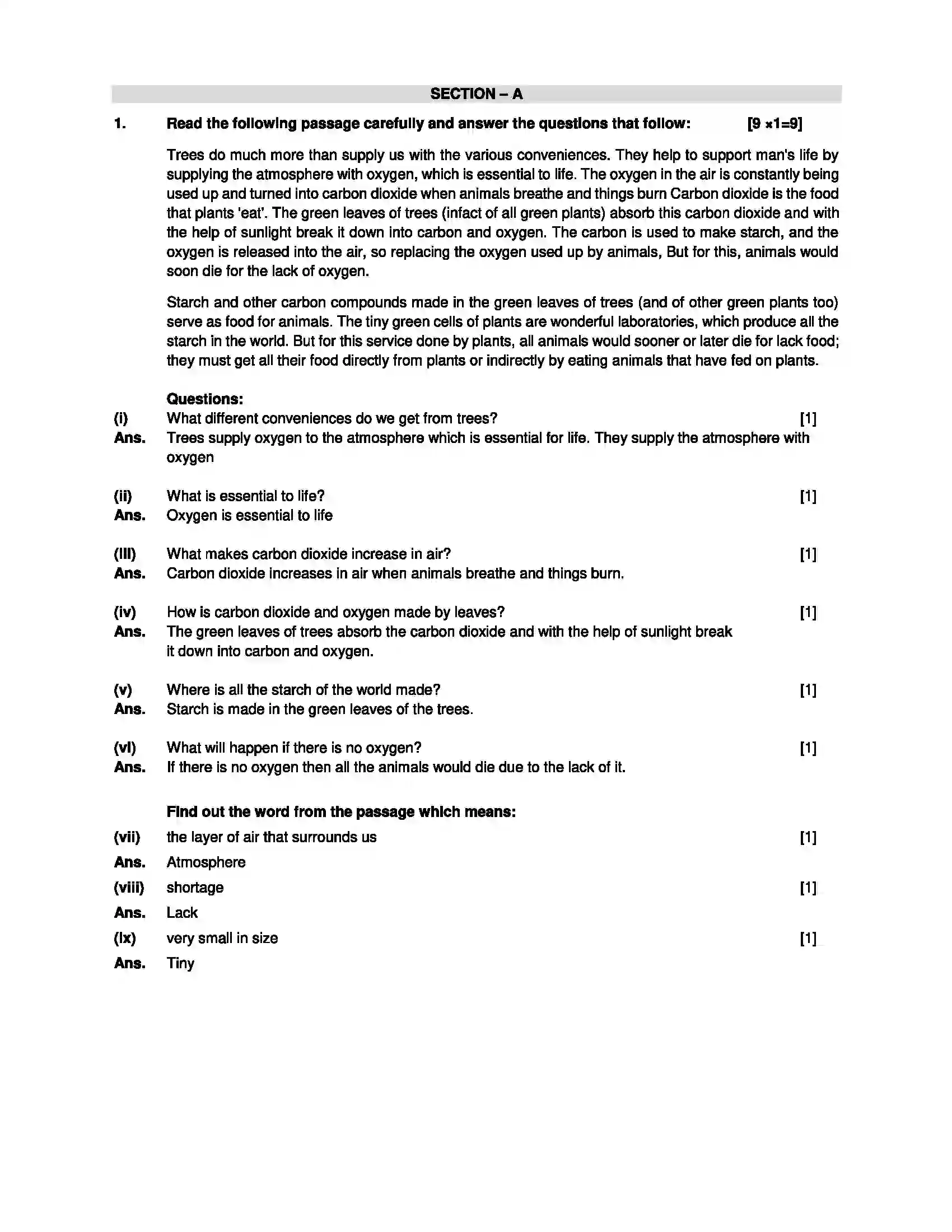 RBSE Class 12th 2024 English-SS-02-2024 Previous Year Paper 2