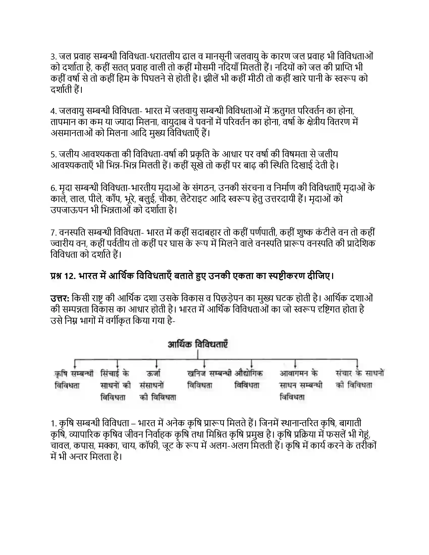RBSE Class 11th भारत का भूगोल भारत की विविधताओं में एकता Solution 4