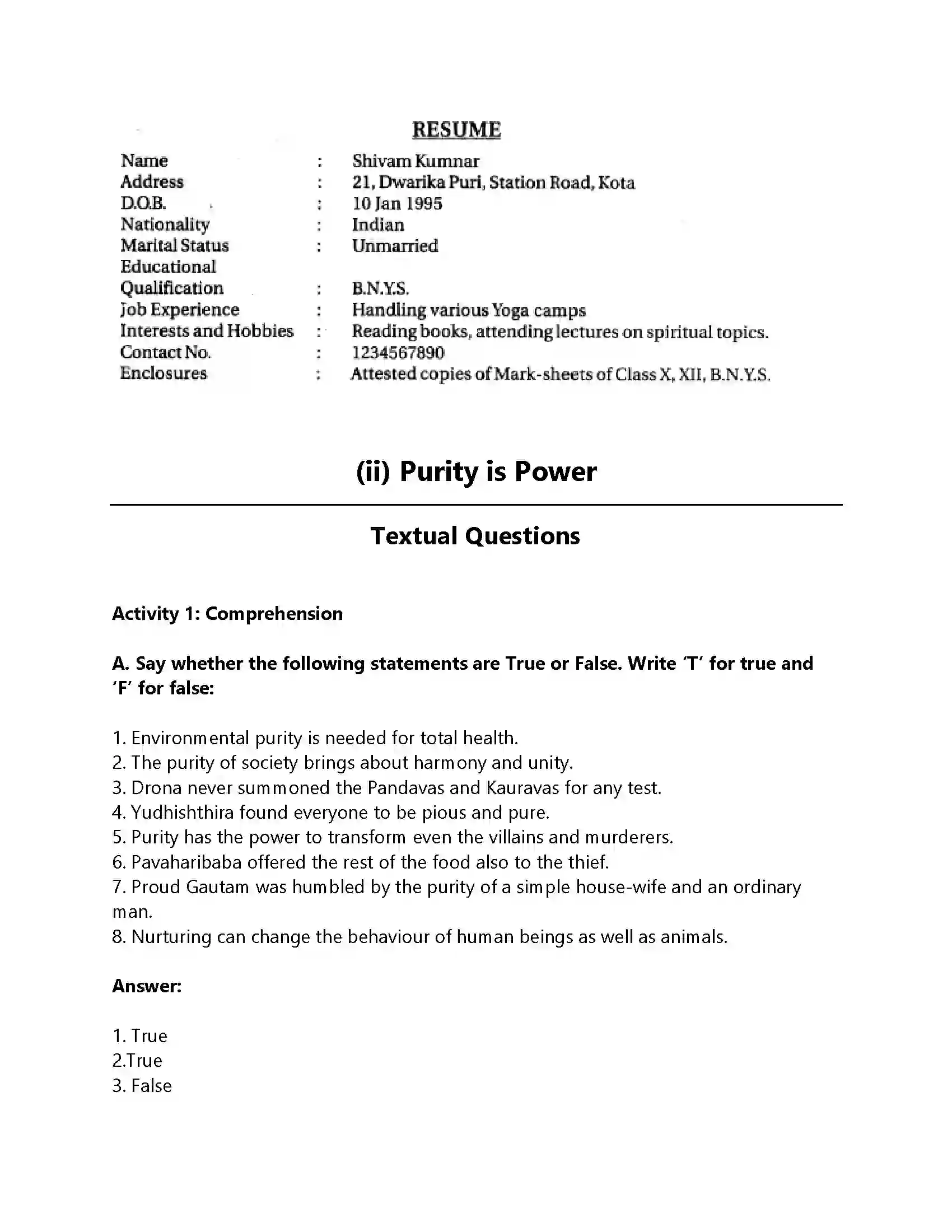 RBSE Class 12th Rainbow India’s Gifts to the World Solution 20