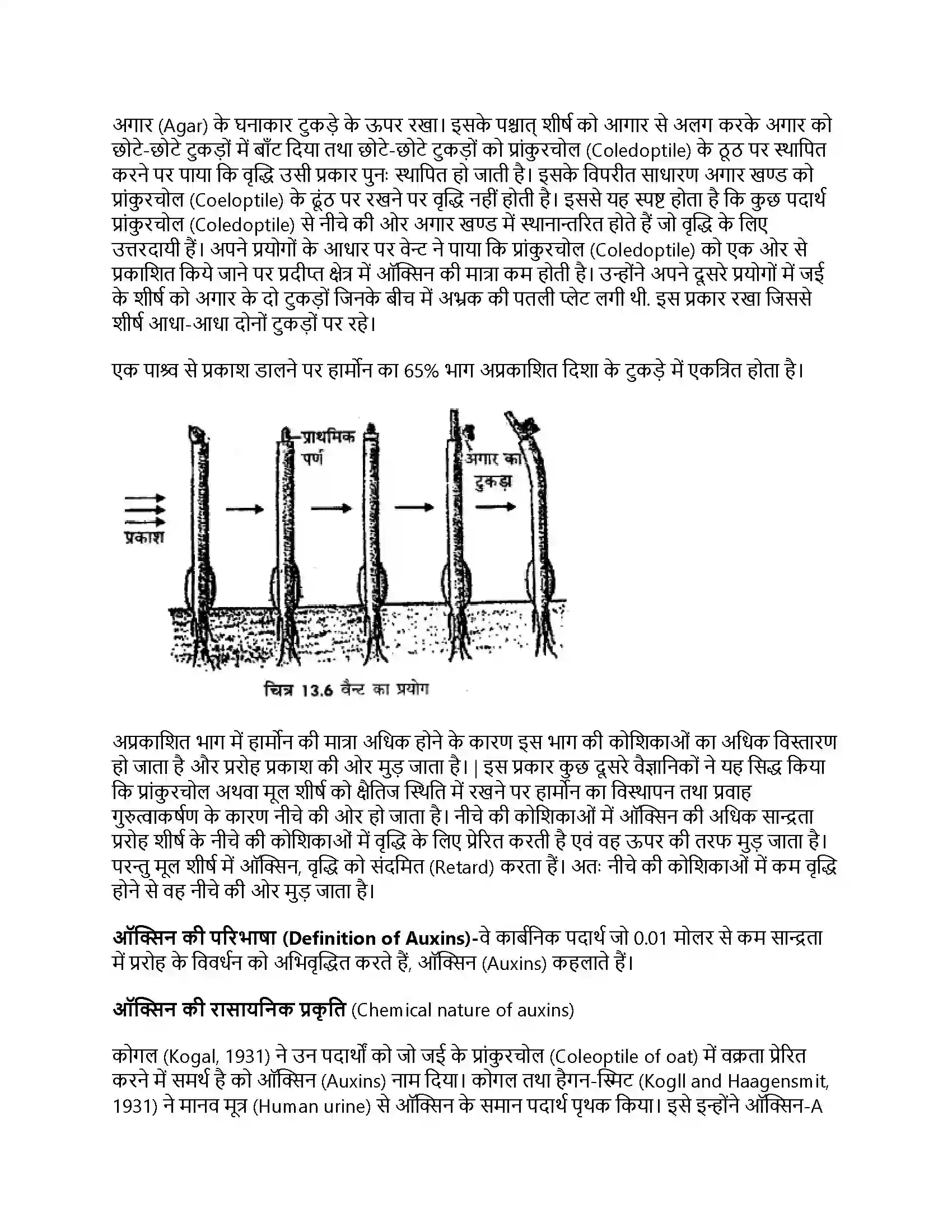 RBSE Class 12th जीवविज्ञान पादप वृद्धि Solution 22