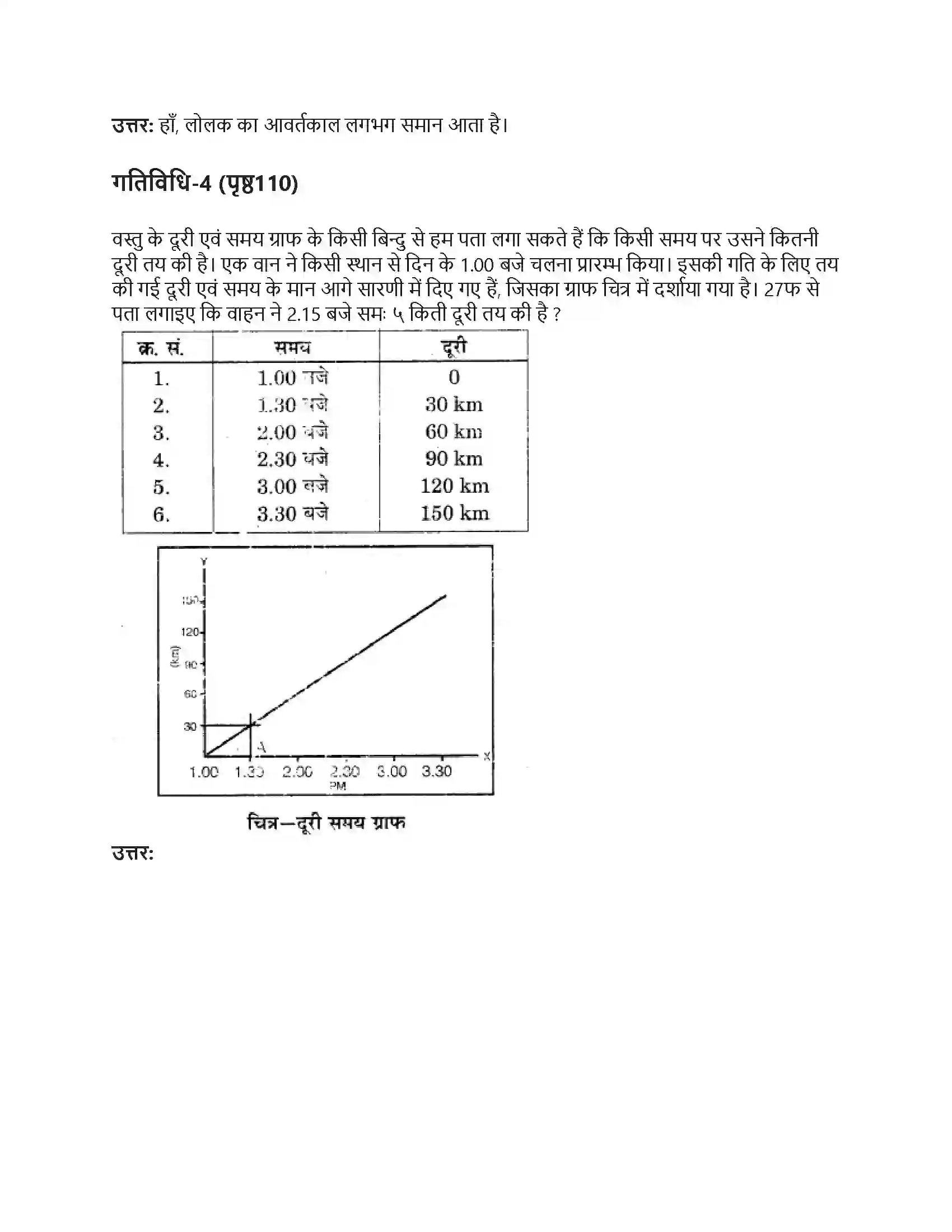 RBSE Class 7th विज्ञान समय एवं चाल Solution 7