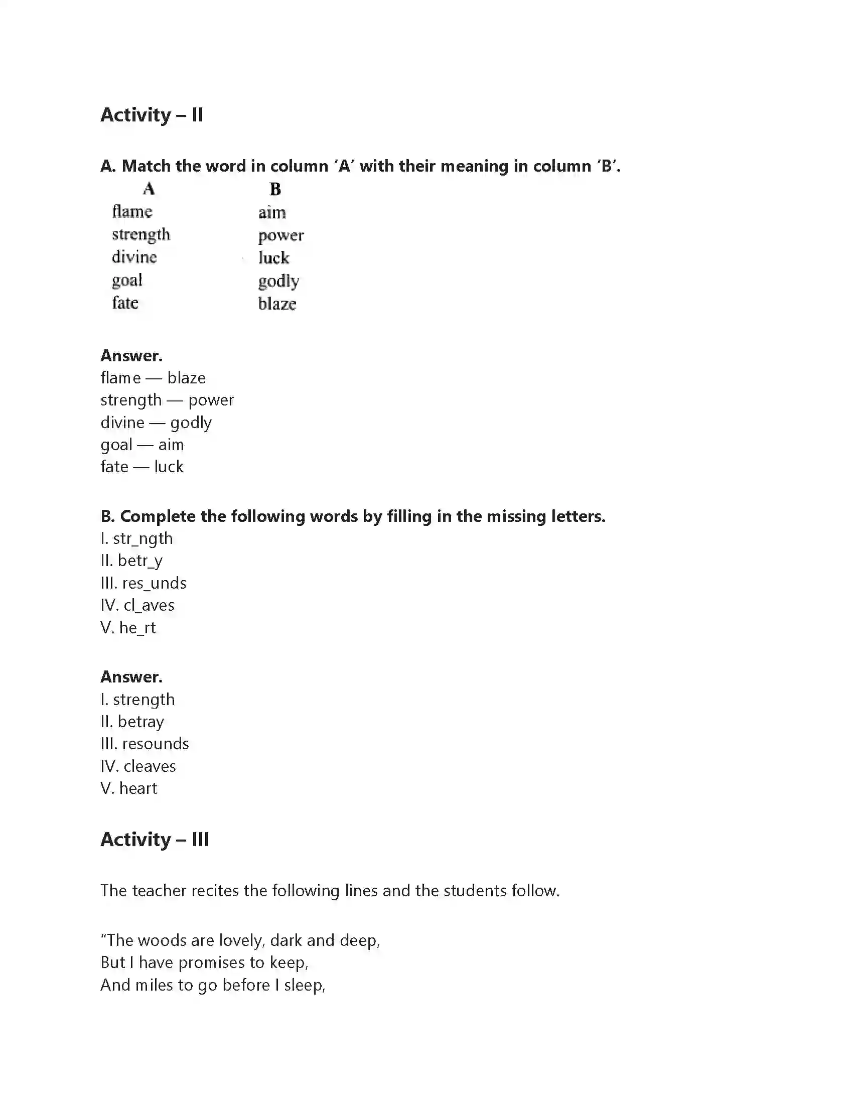 RBSE Class 8th अंग्रेज़ी The Song of the Free Solution 5