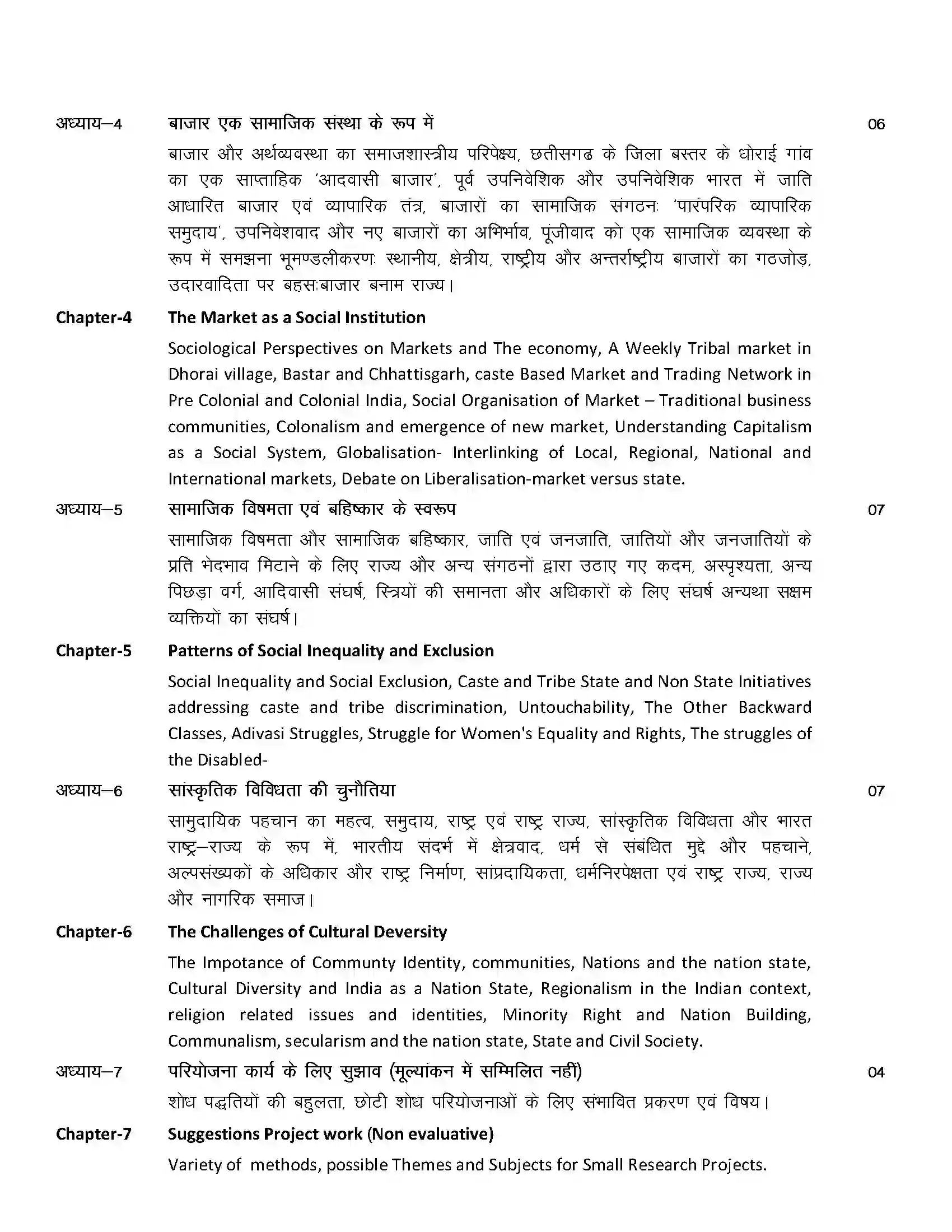RBSE Class 12th 2024 Sociology Syllabus 2